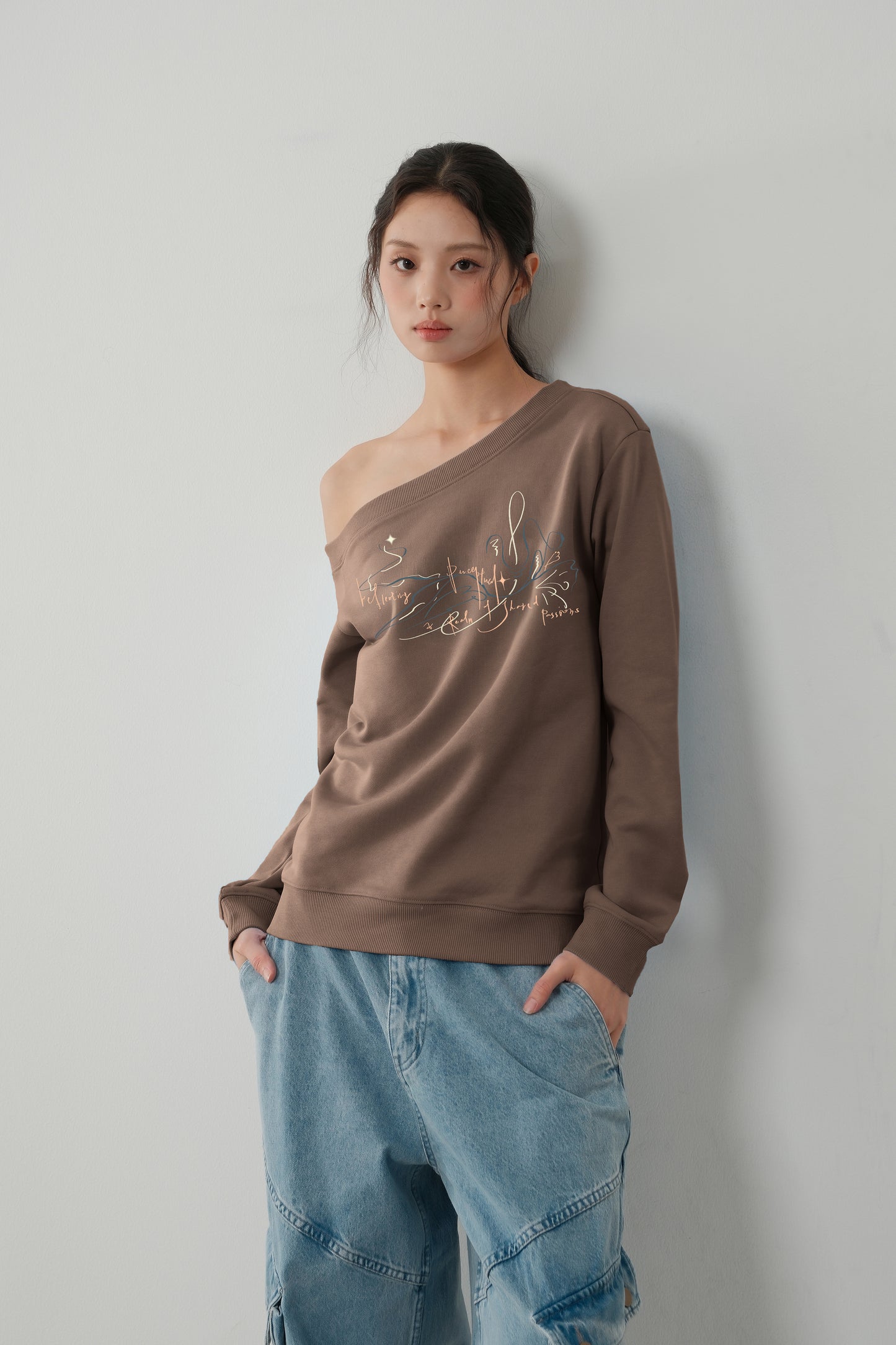 The Lethe One Shoulder Sweatshirt
