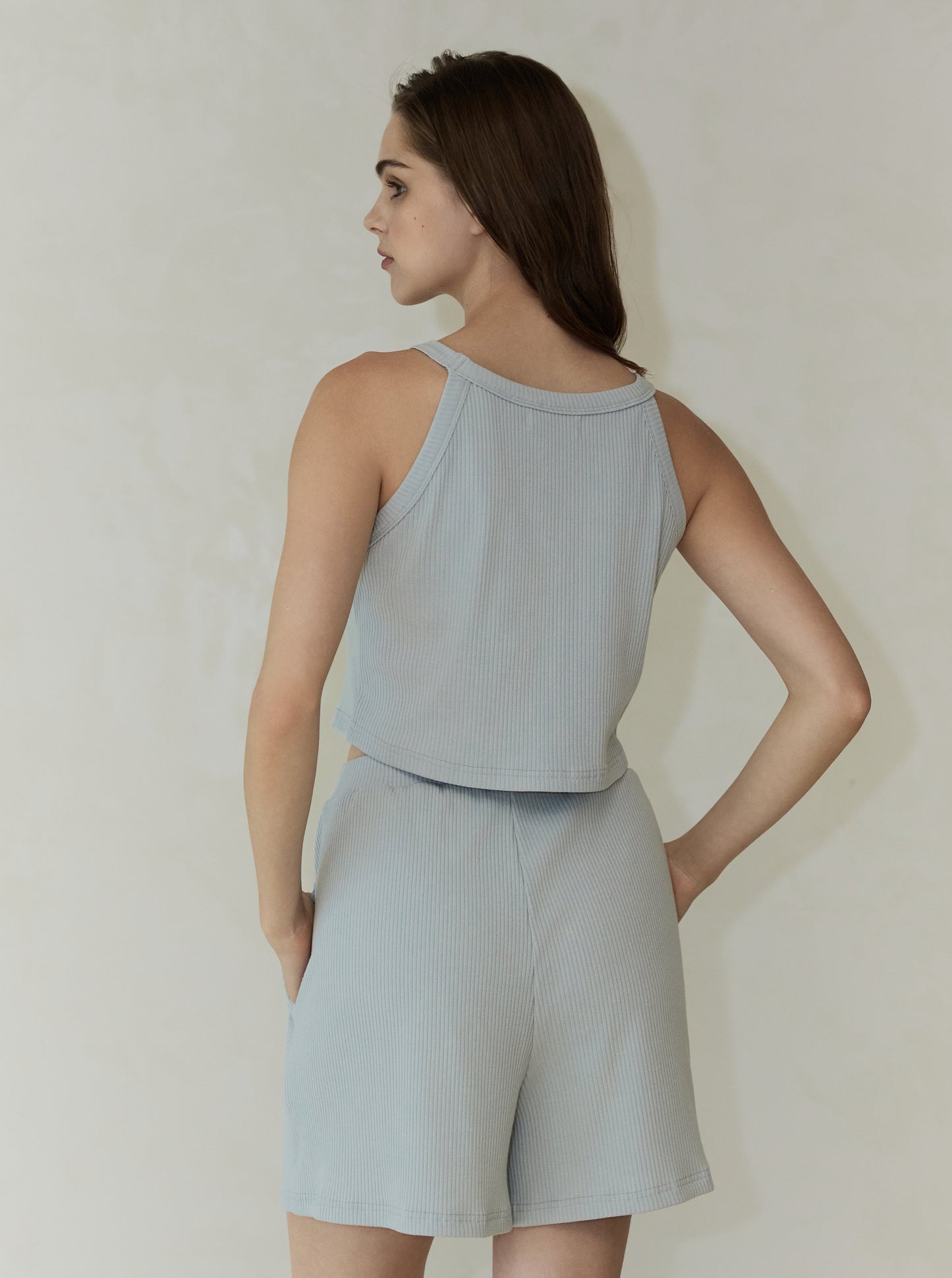 The Summer Knit Halter Crop Top