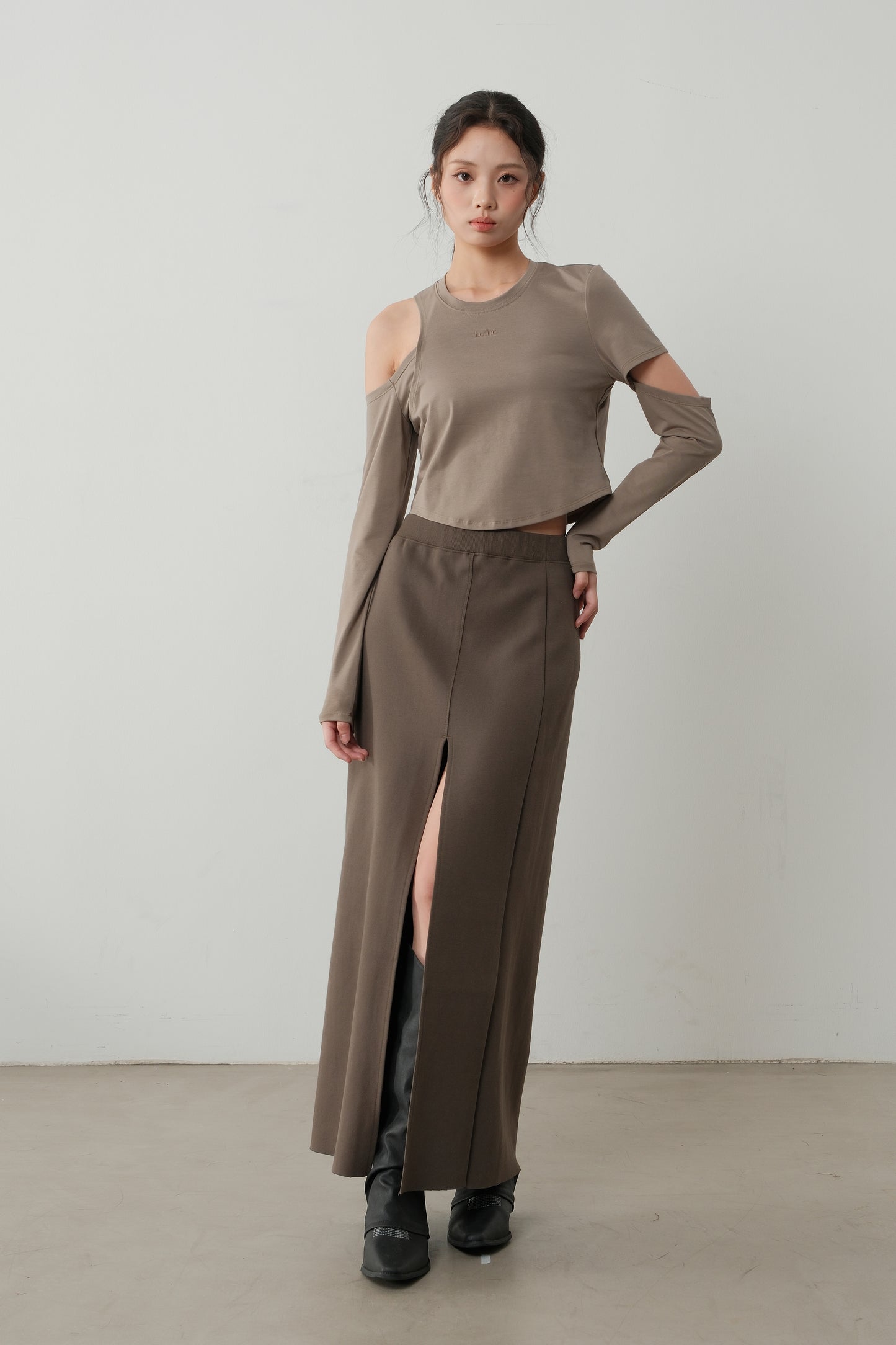 The Linear Side Split Skirt