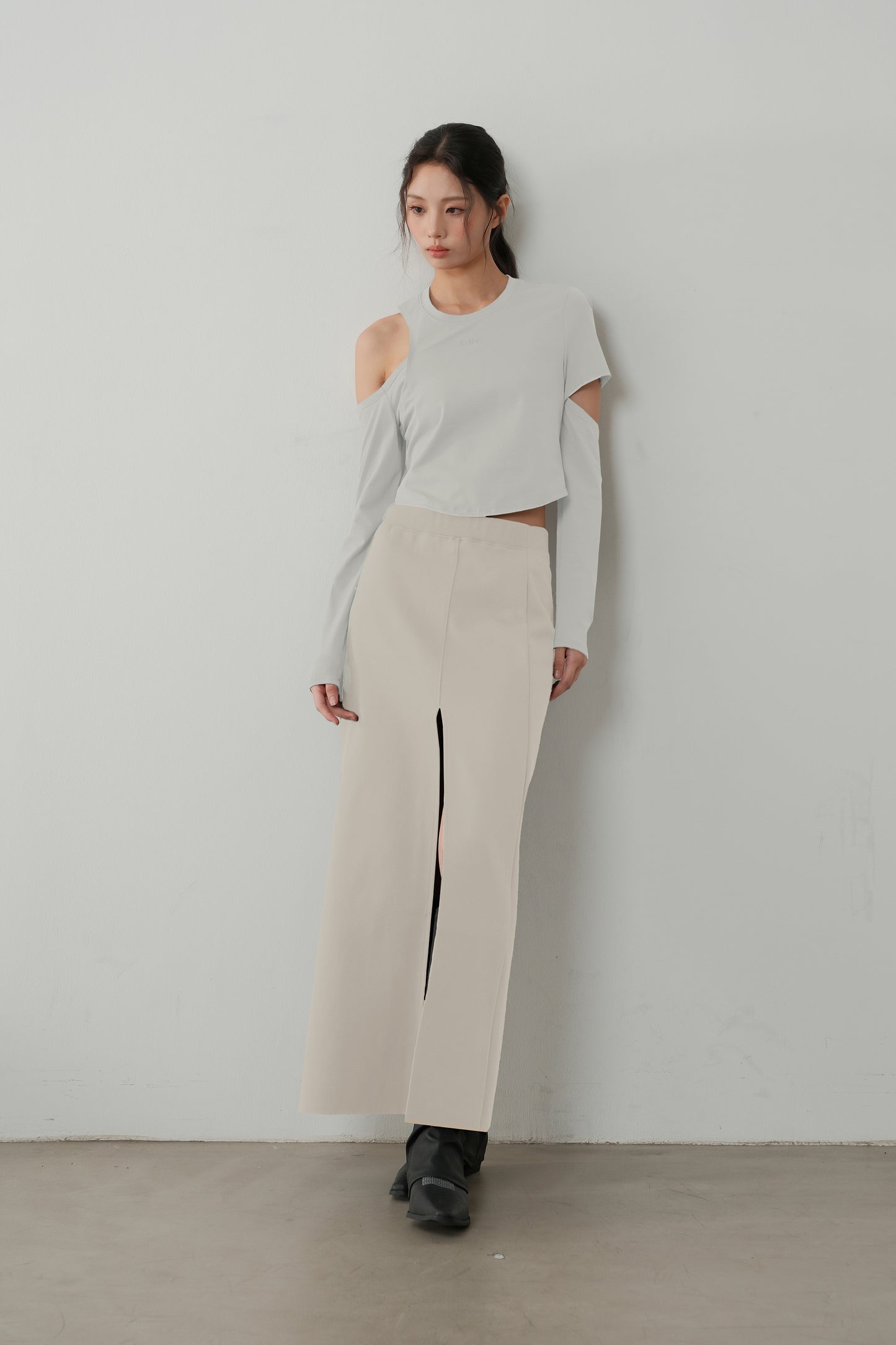 The Linear Side Split Skirt