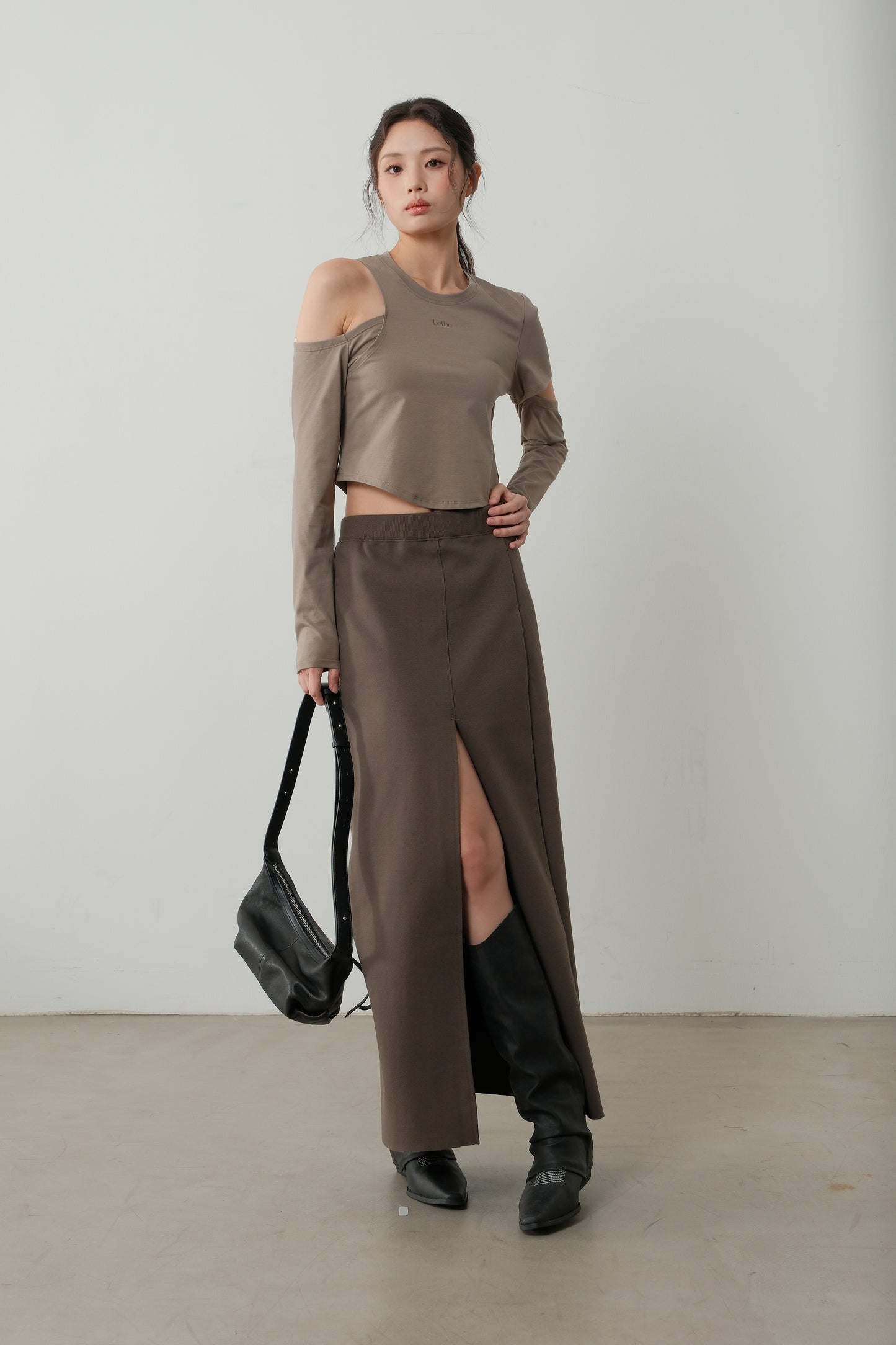 The Linear Side Split Skirt