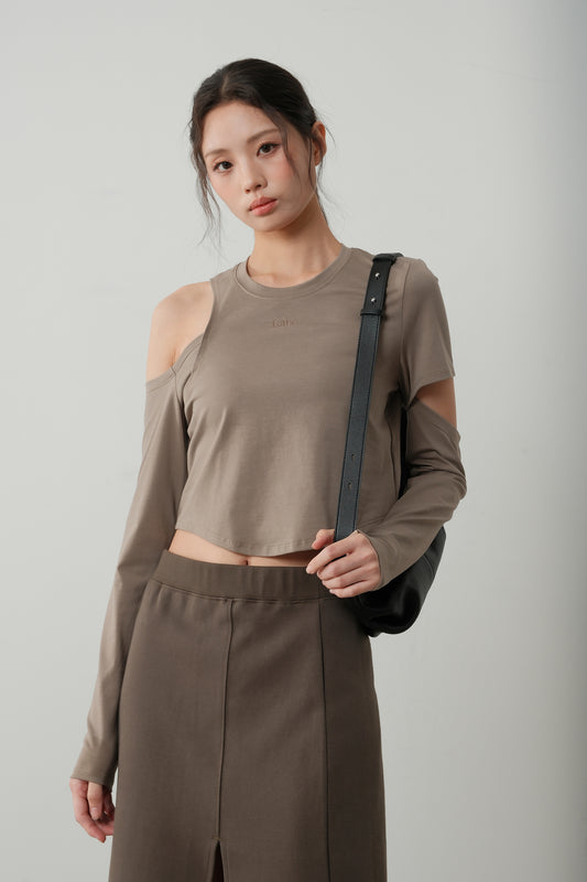 The Asym Off Shoulder Knit Top