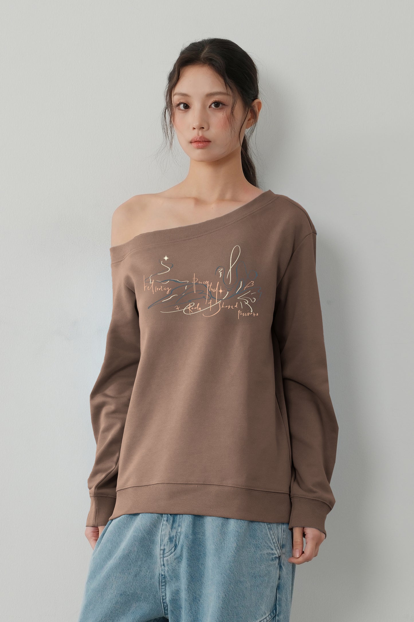 The Lethe One Shoulder Sweatshirt