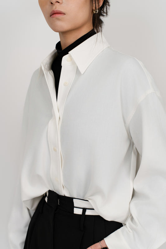 La chemise longue douce pêche
