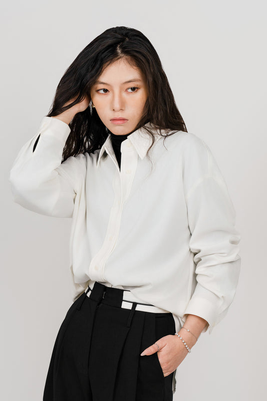 La chemise longue douce pêche