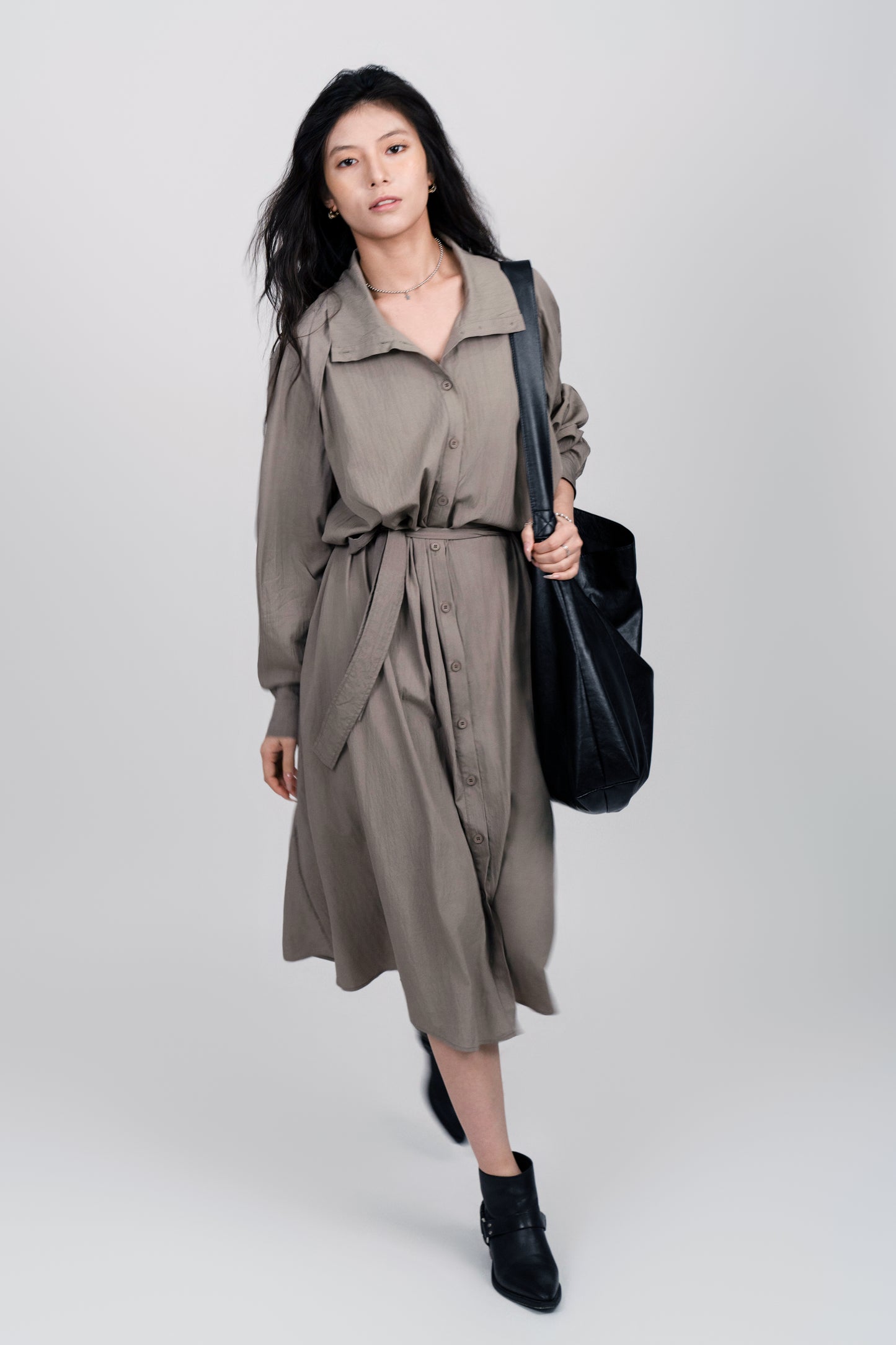 The Elegance Falls Trench Dress