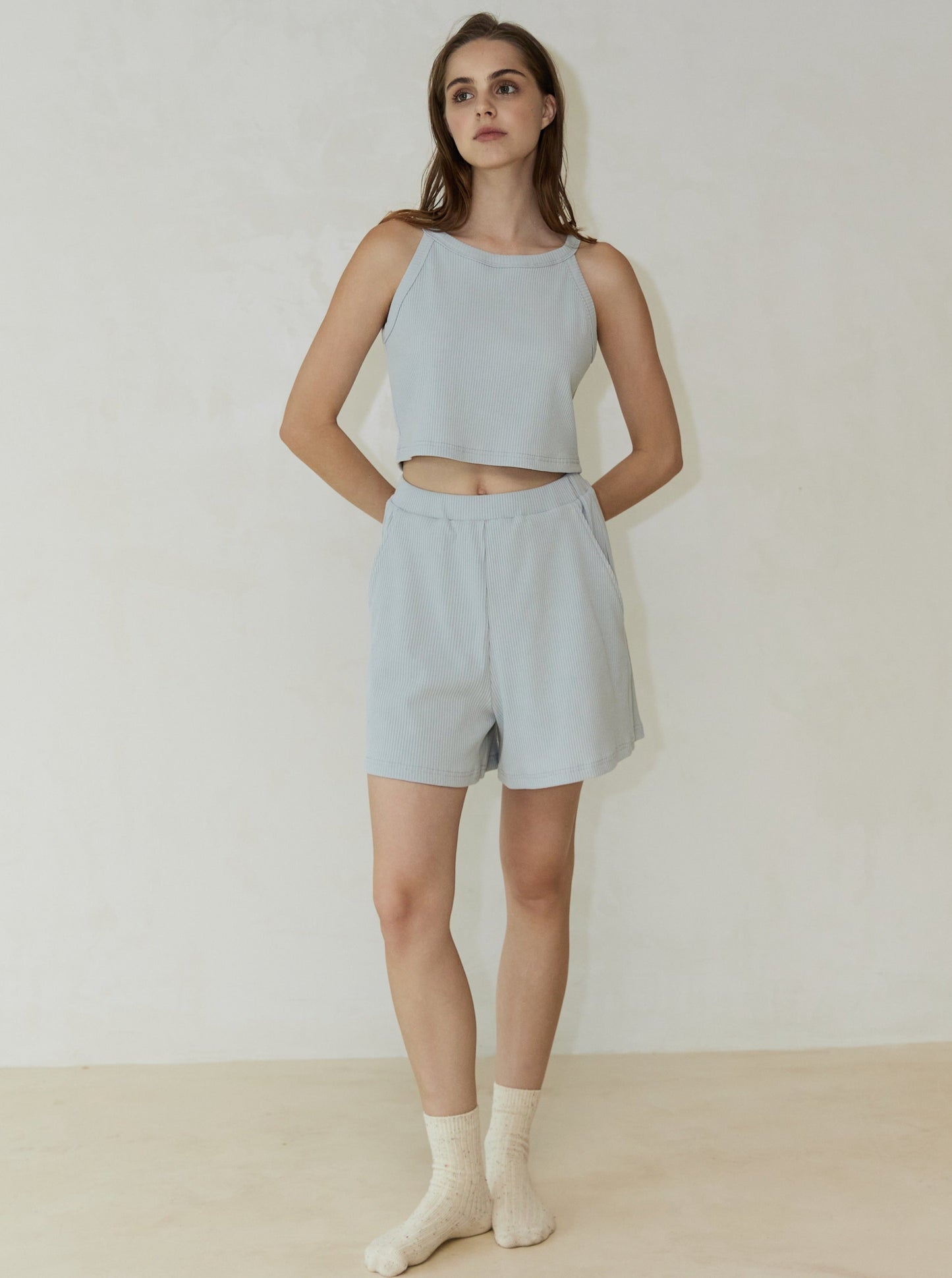 The Summer Knit Halter Crop Top