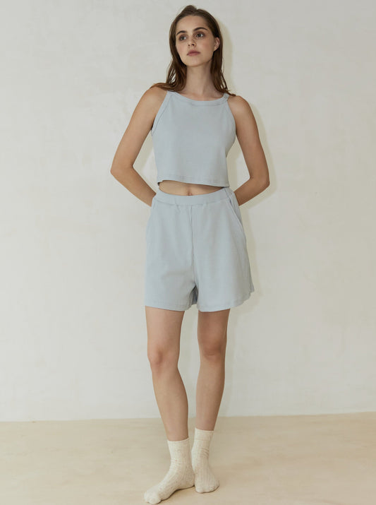 The Summer Knit Halter Crop Top