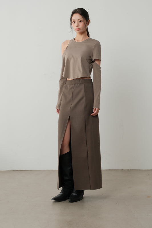 The Linear Side Split Skirt