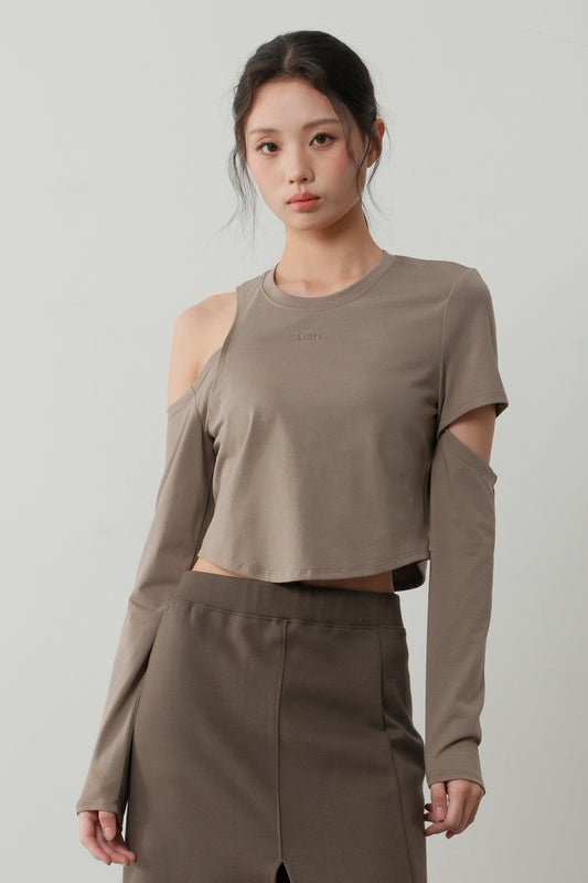 The Asym Off Shoulder Knit Top