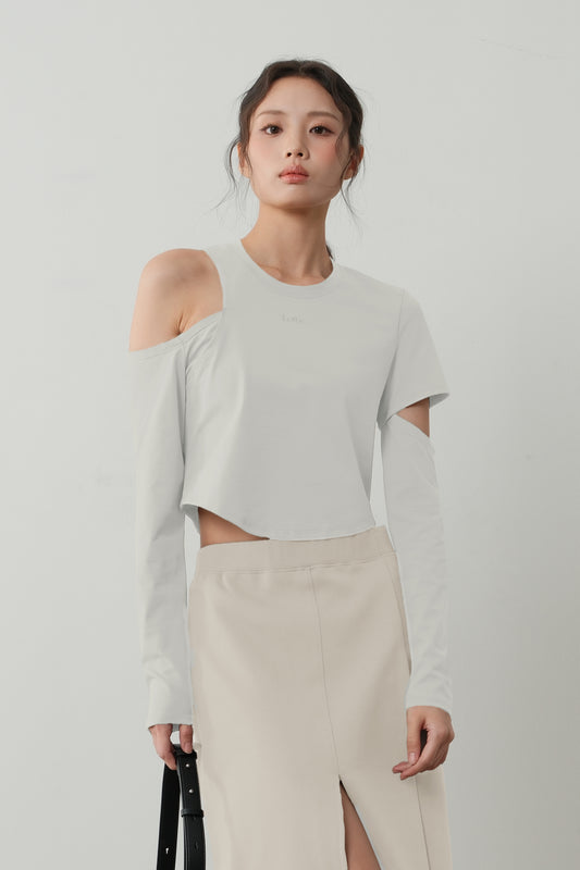 The Asym Off Shoulder Knit Top