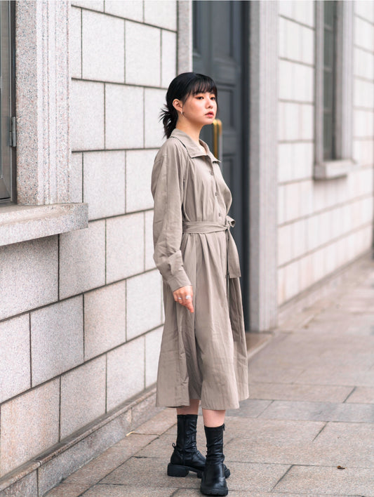 The Elegance Falls Trench Dress