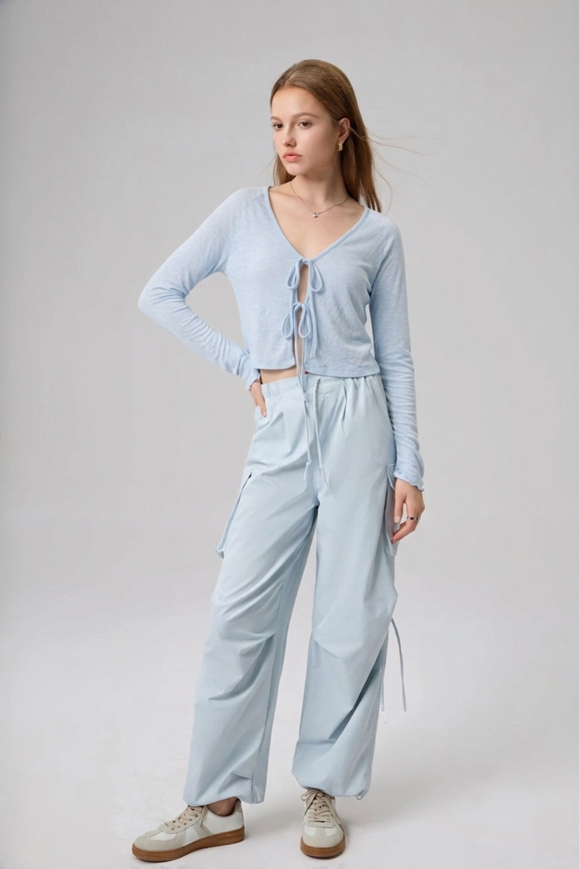 The Cloudlit Bubble Tie Cardigan